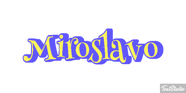Miroslavo Effet de texte