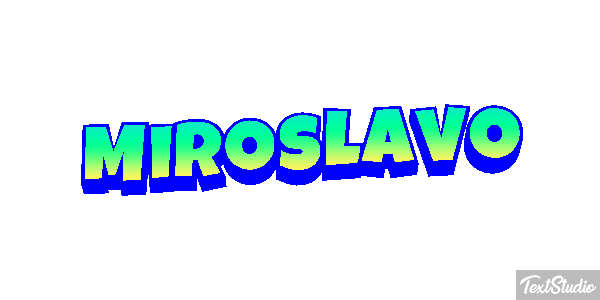 Miroslavo Effet de texte