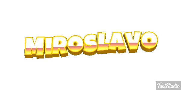 Miroslavo Effet de texte