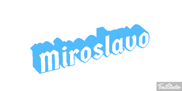 Miroslavo Effet de texte