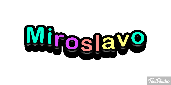 Miroslavo Effet de texte