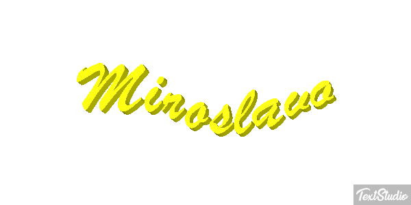 Miroslavo Effet de texte