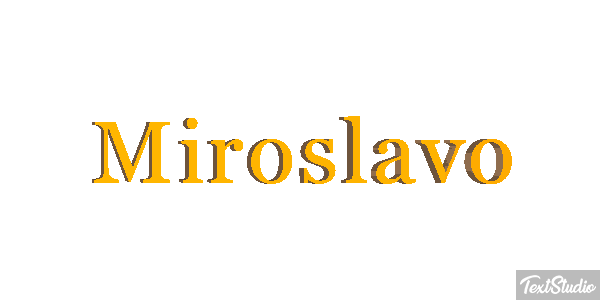 Miroslavo Effet de texte