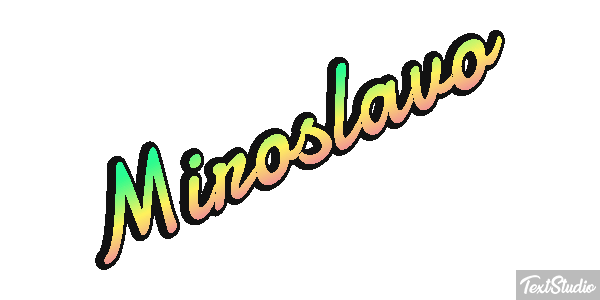 Miroslavo Effet de texte