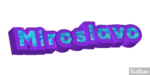 Miroslavo Effet de texte