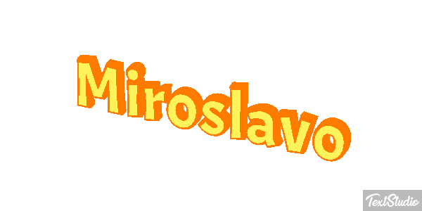 Miroslavo Effet de texte