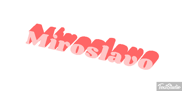 Miroslavo Effet de texte