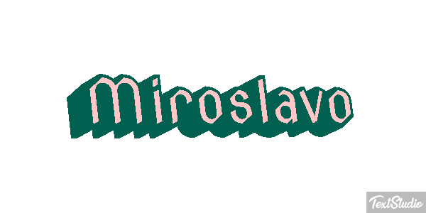 Miroslavo Effet de texte