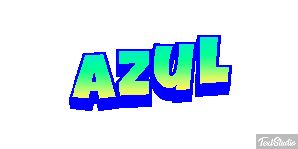 Azul Efeito do texto