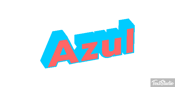Azul Efeito do texto