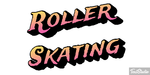 Roller Skating Effet de texte