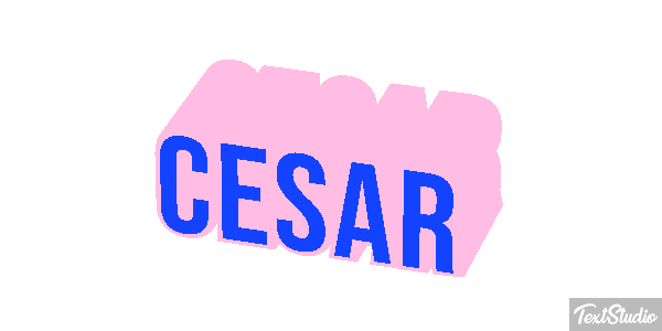 Cesar Text effect