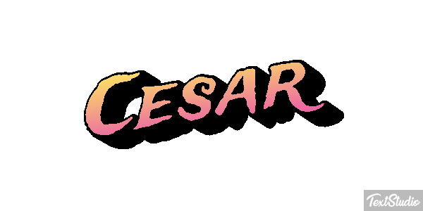 Cesar Text effect