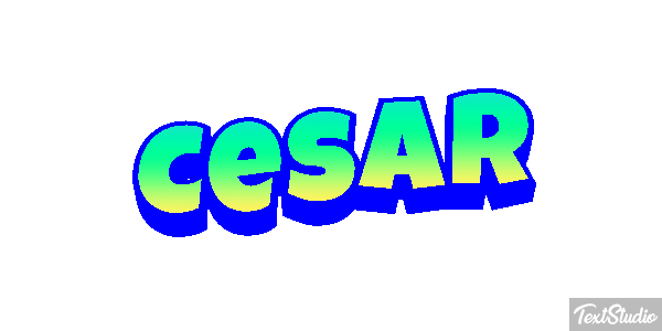 Cesar Text effect