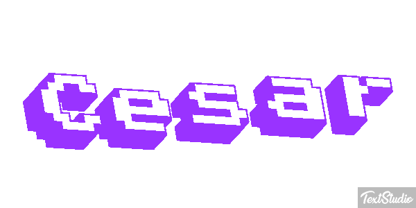 Cesar Text effect