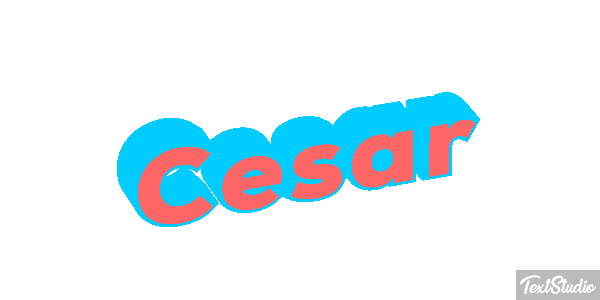 Cesar Text effect