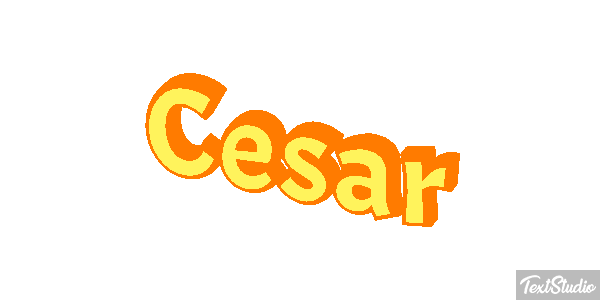 Cesar Text effect