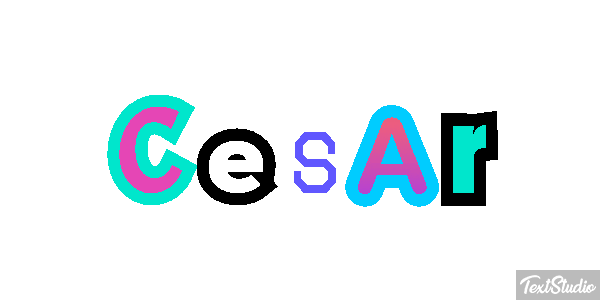Cesar Text effect