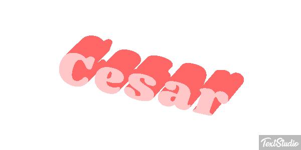 Cesar Text effect