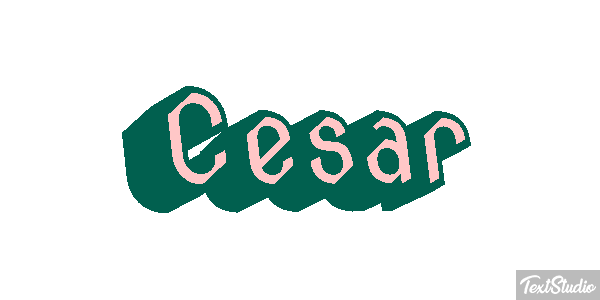 Cesar Text effect