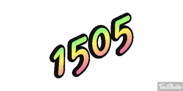 1505 Tekst effect
