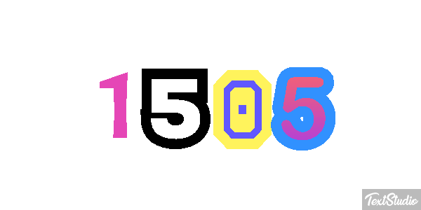 1505 Tekst effect