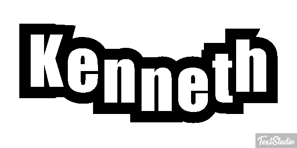 Kenneth Текстовый эффект