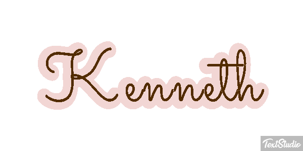 Kenneth Текстовый эффект