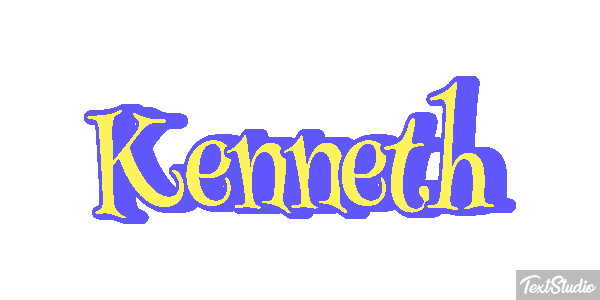 Kenneth Текстовый эффект