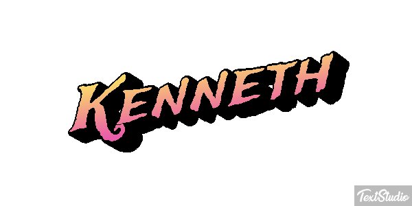 Kenneth Текстовый эффект