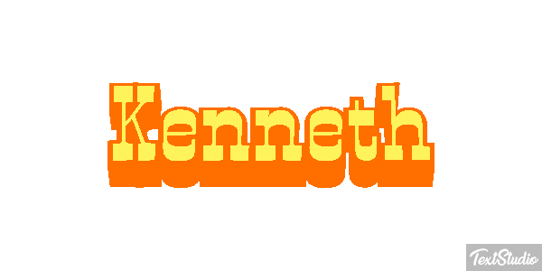 Kenneth Текстовый эффект