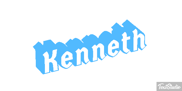 Kenneth Текстовый эффект