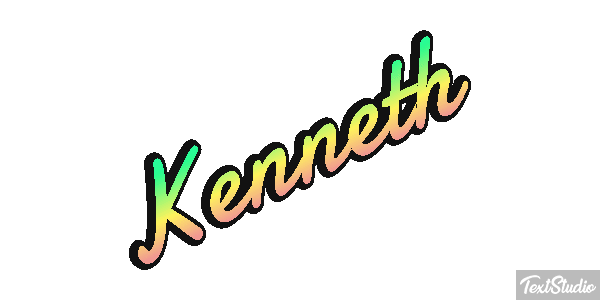 Kenneth Текстовый эффект