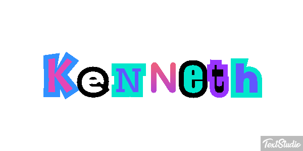 Kenneth Текстовый эффект