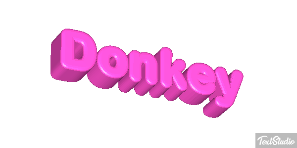 Donkey Effetto testo