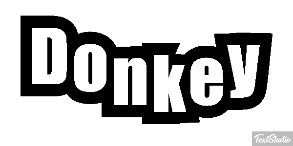 Donkey Effetto testo