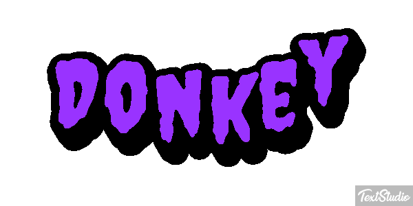 Donkey Effetto testo