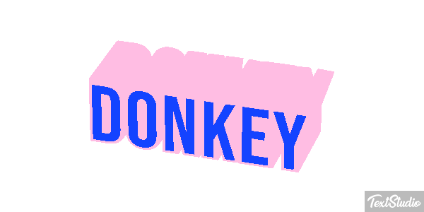 Donkey Effetto testo