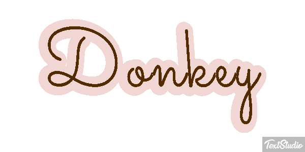 Donkey Effetto testo
