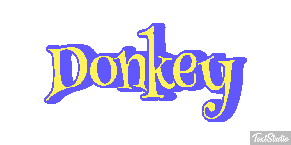 Donkey Effetto testo
