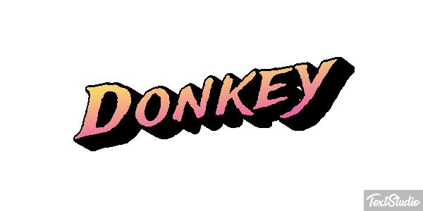 Donkey Effetto testo
