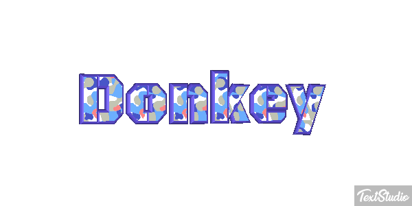 Donkey Effetto testo