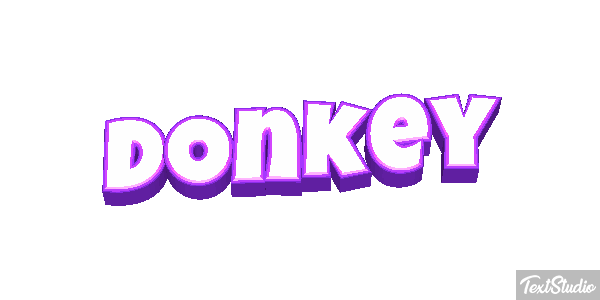 Donkey Effetto testo