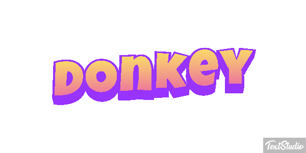 Donkey Effetto testo