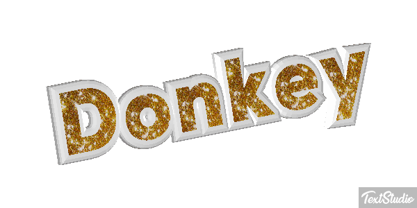 Donkey Effetto testo