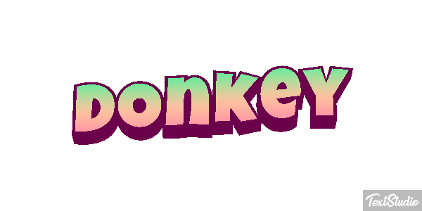Donkey Effetto testo