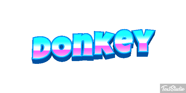 Donkey Effetto testo