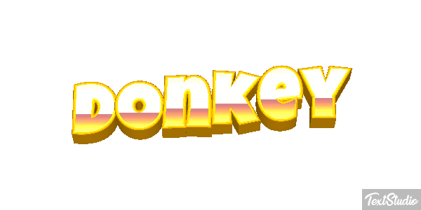 Donkey Effetto testo