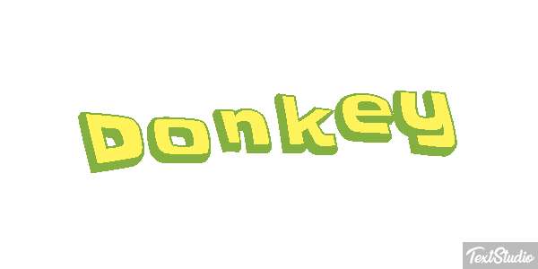 Donkey Effetto testo