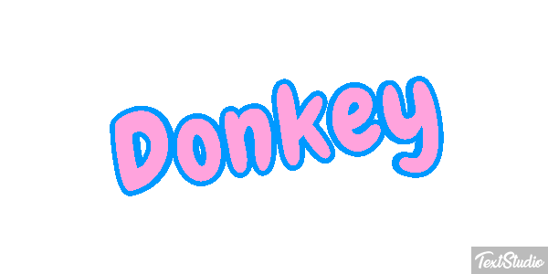 Donkey Effetto testo